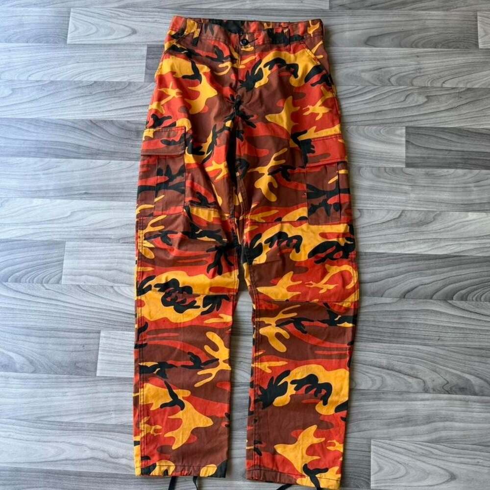 Rothco Orange Camouflage BDU Military Cargo Pants